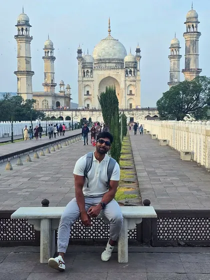 Visiting the "Bibi Ka Maqbara," also known as the low-budget Taj Mahal. Travel and exploration are a big part of my life.