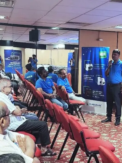 My team presenting at the Coimbatore Power Summit, helping customers understand the future of smart energy management.