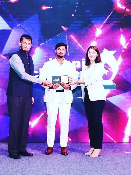 A proud moment for our firm, receiving the Iconic Achievers Award 2022 on stage. This recognition highlights our position as a trusted consultant for businesses in Bengaluru and beyond, acknowledging our commitment to excellence.