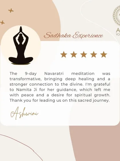 "The 9-day meditation was transformative, bringing deep healing and a stronger connection to the divine." We are so grateful to lead our students on this sacred journey toward spiritual growth and peace.