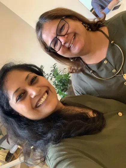 Another selfie from our planning session. When women support each other, incredible things can happen.
