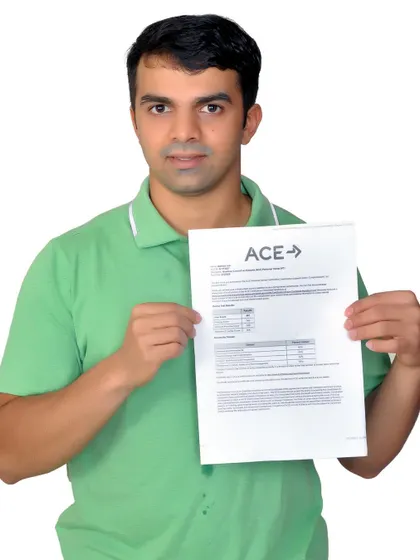 A warm welcome to Aditya as he officially joins the ACE family. Congratulations on earning your Certified Personal Trainer credential.