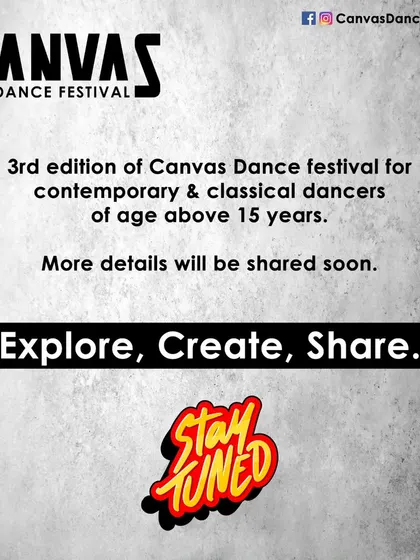 Announcing the 3rd edition of the Canvas Dance Festival for contemporary and classical dancers above the age of 15. We are excited to continue this journey of artistic discovery.