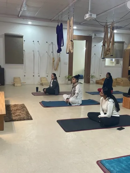 The serene atmosphere of our studio, designed to be a sanctuary for meditation and self-reflection.