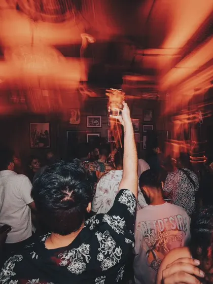 The energy of the crowd is everything. Raising a glass to a great night of house music.