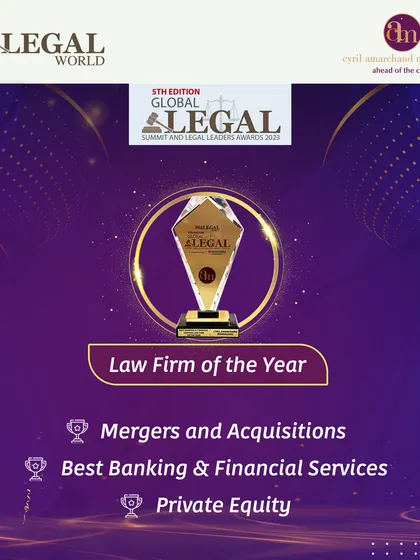 We are proud to be named 'Law Firm of the Year' by BW Legal World in three core corporate practice areas: M&A, Banking & Financial Services, and Private Equity.