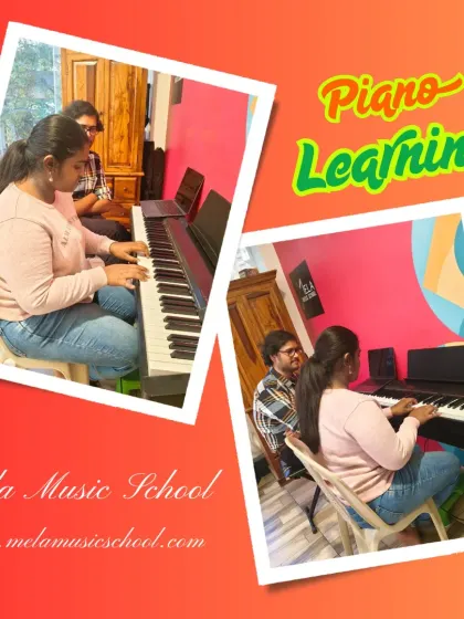 Our instructors provide dedicated one-on-one guidance during piano lessons, ensuring each student gets the personalized attention they need to master the keyboard.