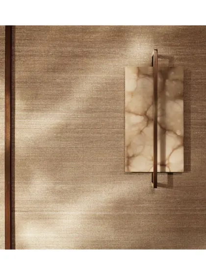 With subtle hues of bronze and gold, this 'Kosa silk metal' wallpaper has a delicate, shimmering texture. It's a perfect choice for a formal drawing room, adding a touch of understated, metallic glamour.