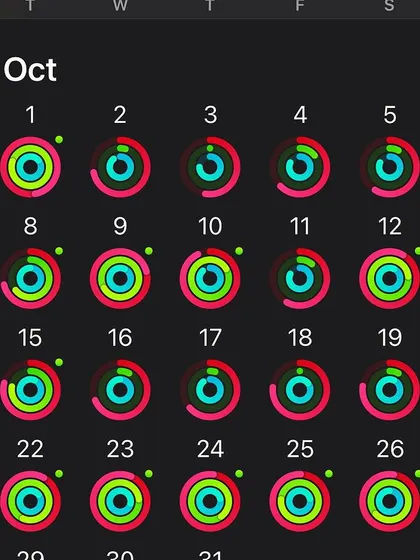 As we near the end of the year, it is time to reflect, refocus, and recharge. This is a look at my activity rings for October, a visual reminder to track progress and stay consistent.