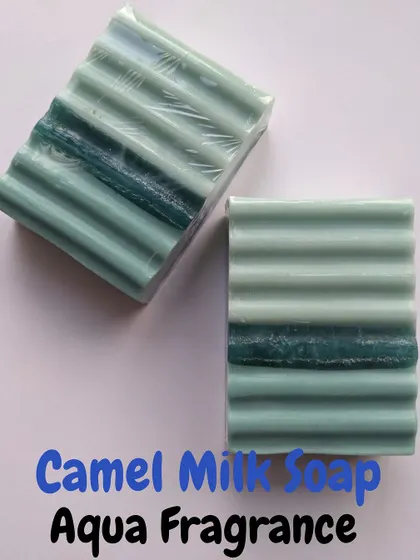A duplicate image showing the clean and simple design of my Aqua fragrance soap.