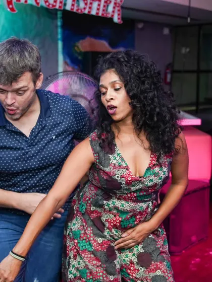 The concentration face is real. Social dancing is fun, but it's also a great way to practice your skills and challenge yourself in a live environment.