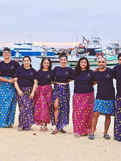 The whole gang in Kavaratti. It's trips like these that remind me why I started doing this.