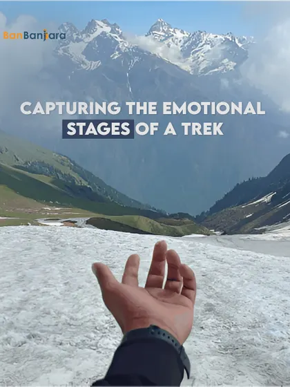 This is the first stage of any trek: capturing the dream. Reaching out to the majestic snow-capped peaks, feeling the adventure begin. We know every emotional stage of a trek.