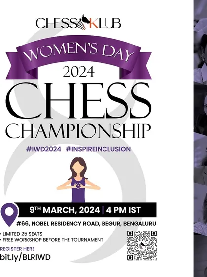 To celebrate and inspire inclusion, we host an annual Women's Day Chess Championship. This event includes a free workshop and a tournament dedicated to the amazing women in chess.