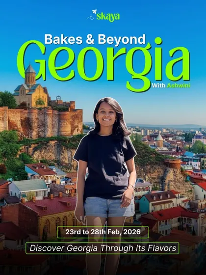 Join 'Bakes & Beyond' in Georgia with creator Ashwini. This trip is all about discovering the country through its unique and delicious flavors.