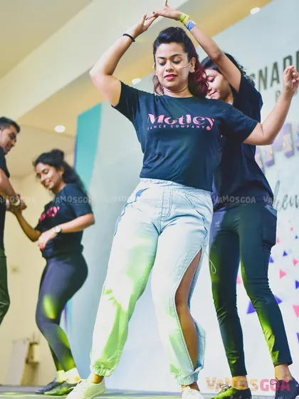 Teaching a workshop at Vamos Goa. It's all about creating a fun and interactive learning environment.