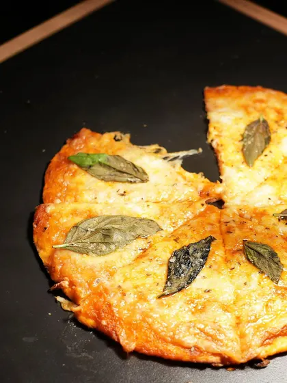 A classic Italian Pizza, done right. Our version features a crispy, golden crust, rich tomato sauce, melted mozzarella, and fresh basil leaves, delivering authentic Mediterranean flavour.