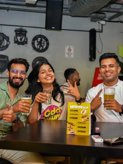 Cheers to good times. The smiles say it all, it's just another day of unmatched energy and fun with friends at K-OS.