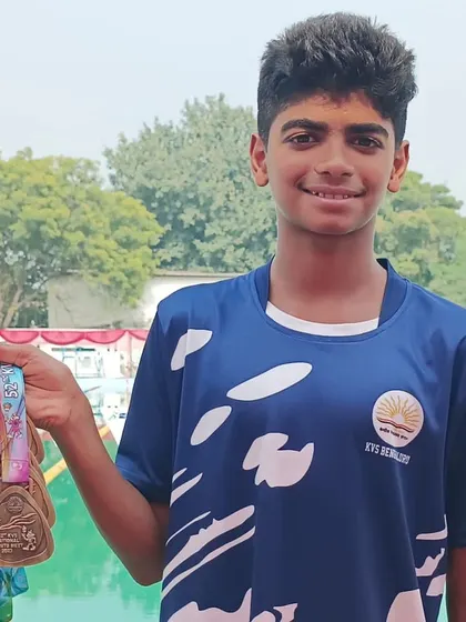 Four Golds and one Silver at the Kendriya Vidyalaya Sanghatan National Championship is an outstanding result for Jaden Philip. This qualifies him for the SGFI Nationals, and we are proud to have him represent our team.