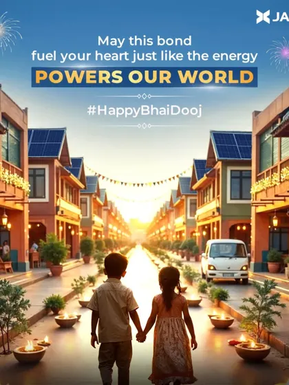 On Bhai Dooj, we celebrate the powerful bond between siblings. May this connection fuel your heart with joy, just as the energy we create powers our world.