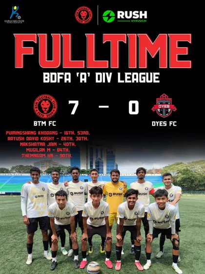 A clinical 7-0 victory over DYES FC. A fantastic attacking display from the team as we found our groove.