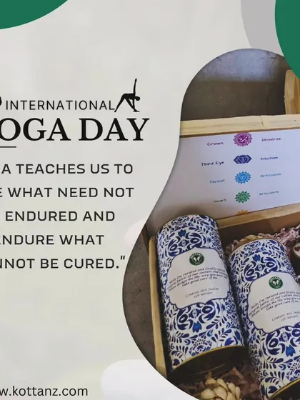 Breathe! It's International Yoga Day. Our wellness hampers are a perfect corporate gift to encourage well-being.