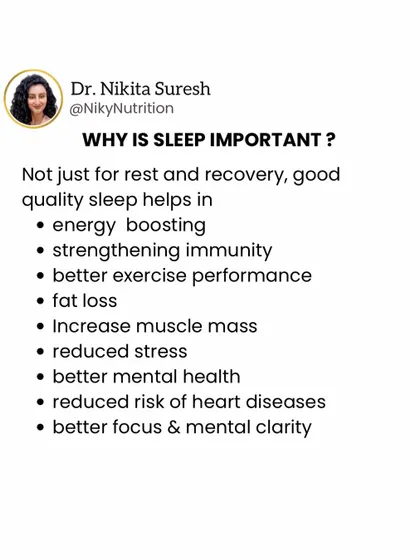 Why is sleep so important? It's crucial for everything from energy and immunity to fat loss and mental health. Prioritizing sleep is one of the best things you can do for your health.