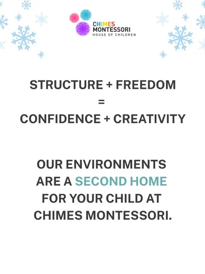 Structure plus freedom equals confidence and creativity. Our environment is designed to be a second home for your child.