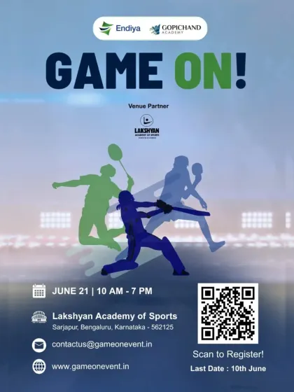 We are proud to be a venue partner for events like 'Game On!', a sports and wellbeing event for India's startup community.
