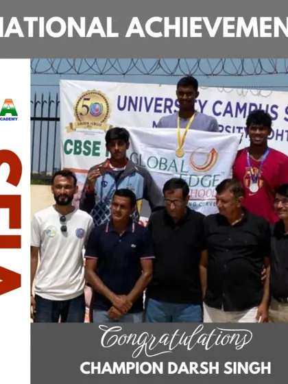 Celebrating Darsh Singh's first National Medal in the 200m Butterfly at the CBSE National Championship. He is making Haryana and our entire academy proud.