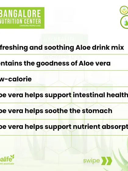 Our recommended aloe drink mix is a refreshing, low-calorie way to support intestinal health and nutrient absorption. It's a simple addition to your daily routine for better digestive wellness.