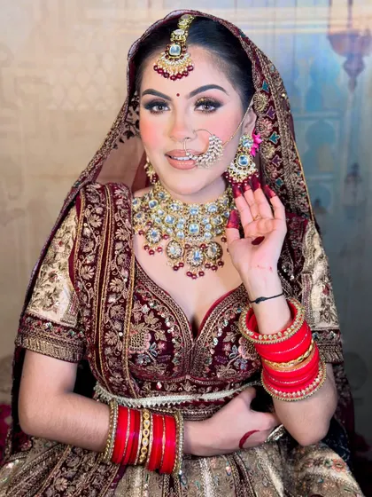 A happy bride is the best review. Her radiant smile shows her confidence in the final look, which is always my ultimate goal.