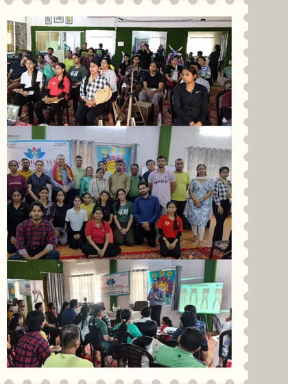 A collage from the knee pain workshop, showing the engaged audience and the practical topics covered. These sessions provide immense value and set our course apart.