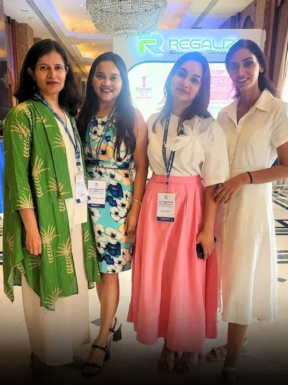 Connecting with fellow women in medicine at the IADVL DSB Conclave. It is inspiring to see so many brilliant women leading the way in our field.