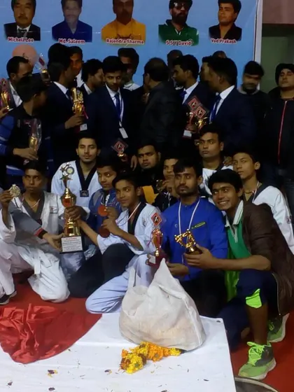 The team gathers for a final photo, proud of their individual and collective achievements.