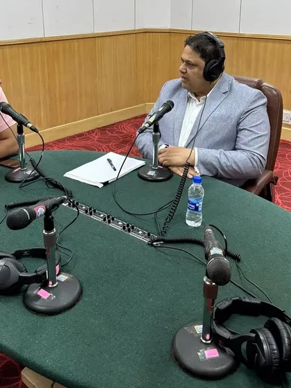 In the studio for a special phone-in program on consumer protection law. I addressed numerous queries from consumers on issues related to the Consumer Protection Act, 2019, live on all channels of AIR.