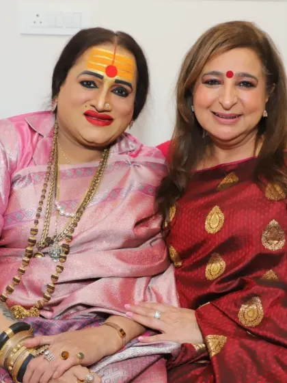 Our director, Deepika Mahajan, with the esteemed Laxmi Narayan Tripathi ji at our grand opening. Her support and presence made the day truly special.