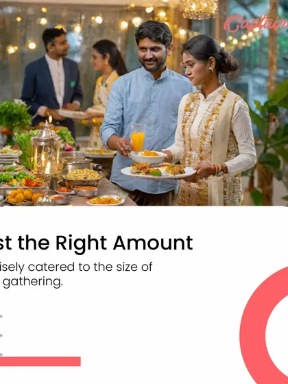 For any gathering, I provide just the right amount of food, precisely catered to the size of your party. This ensures quality and freshness without unnecessary waste, as seen in this family gathering.