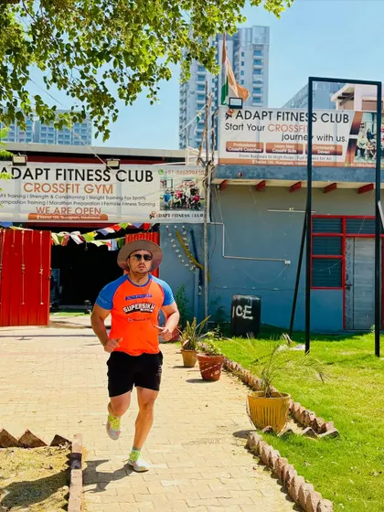 Running is a fundamental part of our training. We have a track right outside the box, which we use for our morning runs and conditioning drills.