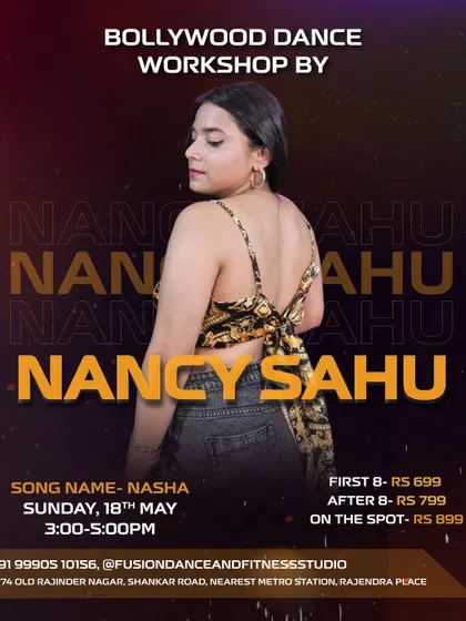 Join me for a power-packed Bollywood dance workshop. We host special workshops where you can learn a full routine to a hit song in a single session.