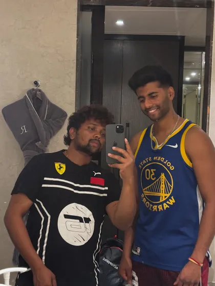 Another angle with Mayank Yadav.
