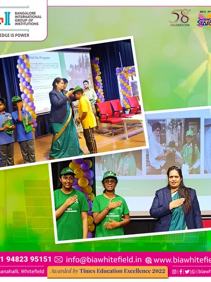 Students are recognized for their commitment to sustainability during the Green Assembly, an event focused on environmental awareness.