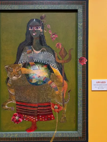 An award-winning piece at the National Exhibition of Art. I always encourage my students to visit galleries and exhibitions to broaden their artistic horizons.