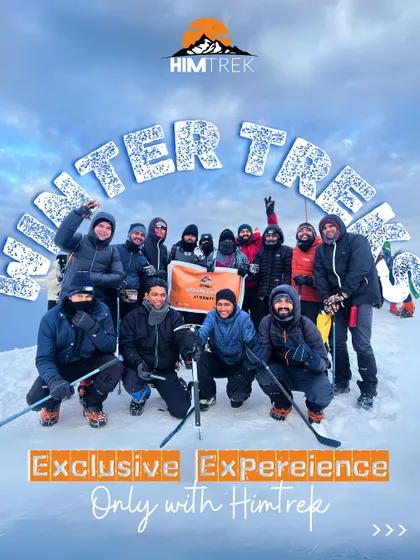 A poster celebrating our winter treks, where fun and adventure come together to create lifelong memories.