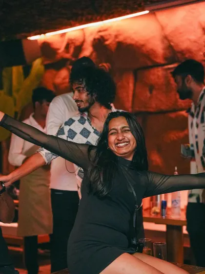 Pure joy and freedom on the dance floor.