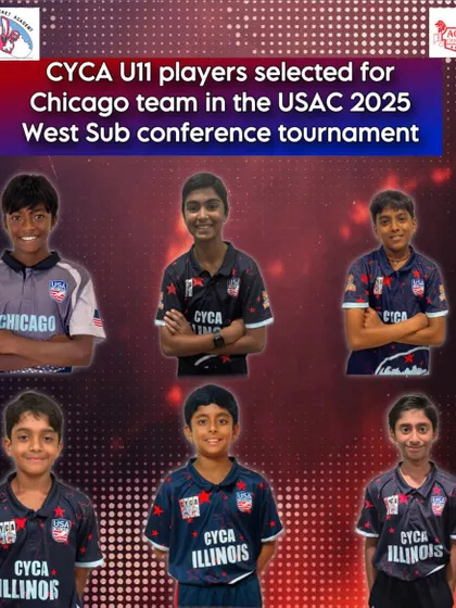 The future is bright. Here are six of our U-11 stars from the Chicago Youth Cricket Academy selected for the Chicago team in a USAC conference tournament.