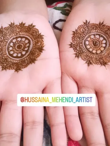 Neatness is key. This perfectly symmetrical and clean mandala tikki shows my attention to detail.