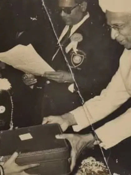 A precious photograph from my youth, receiving an award from the then President of India, Dr. S. Radhakrishnan. This early encouragement set me on my lifelong path in dance.