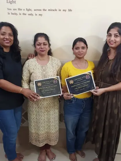 A group of students with their certificates after a successful workshop.