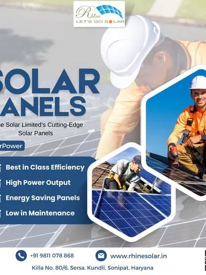 This poster features our installation team, emphasizing our cutting-edge, low-maintenance solar panels. I provide efficient and durable solar solutions for both homes and businesses.